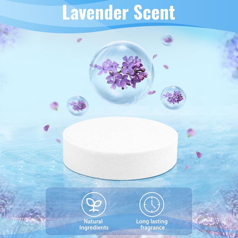 TranquilBliss Shower Steamers 30 Pack Shower Bombs with Lavender Scent, Self-Care Presents for Women Who Have Everything, Relaxation Birthday Presents for Women, Valentines Day Presents for Her - Image 3